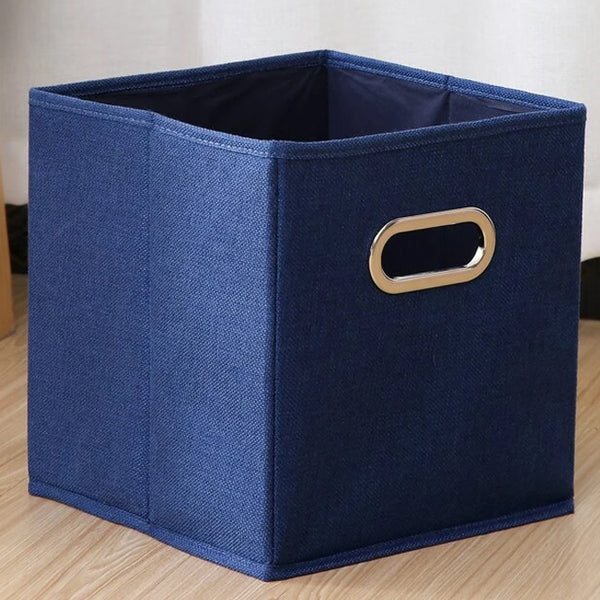 Foldable Storage Cube Bin With Handle