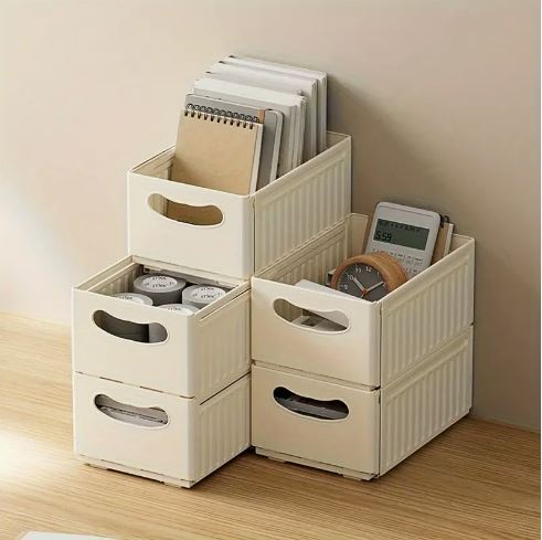 1pc Multifunctional Storage Box, Pull-Out Type Storage Basket, Kitchen Accessories, Wardrobe Organizer, Home Organization And Storage Supplies