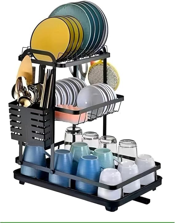 Premium 3 Level Dish Drying Rack