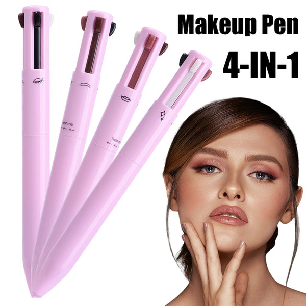 4 In 1 Makeup Pen Eyeliner Eyebrow Lipliner Contour Makeup Pen