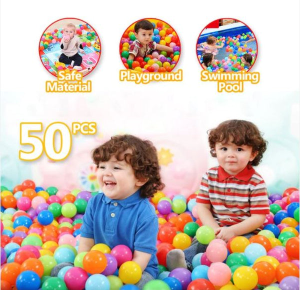 Multicolor 50 Pcs Soft Plastic Tent Balls Set For Kids