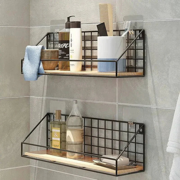 Checks and Boxes Wall Shelf