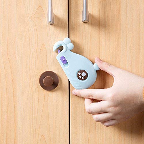 (Pack Of 2) Child Safety Kitchen Cabinet Locks With Strong Adhesive, Baby Proofing Latches Lock For Drawers
