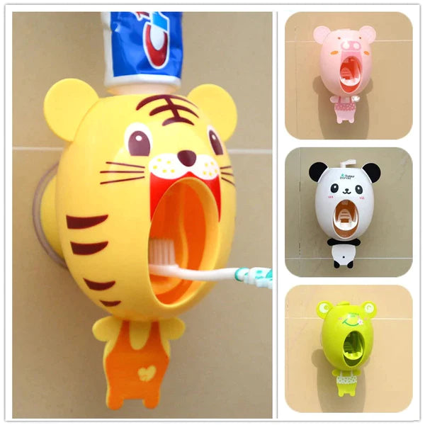 Cartoon Toothpaste Dispenser Hands-Free Toothpaste Dispenser