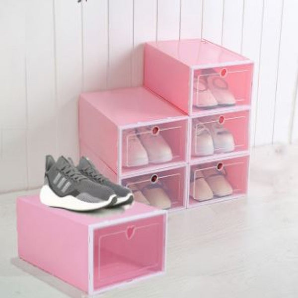 1Pc Clear Stackable Shoe Storage Boxes, Storage Container, Organizers