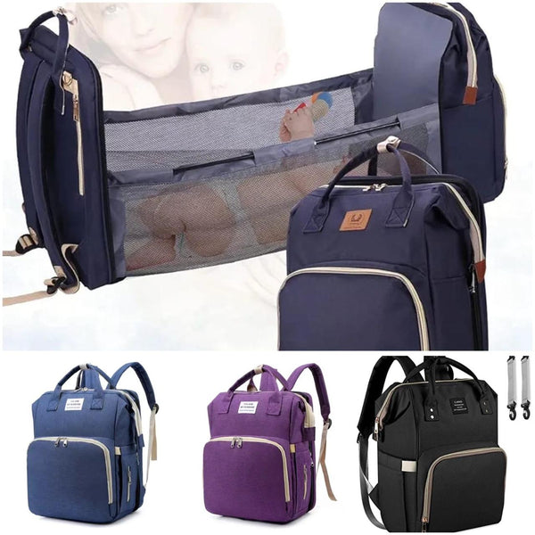 Baby Diaper Bag Bed Backpack For Mom Maternity Bag, Large Capacity Nursing Bag