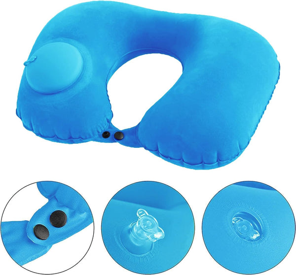 Portable Inflatable U-Shaped Travel Neck Pillow