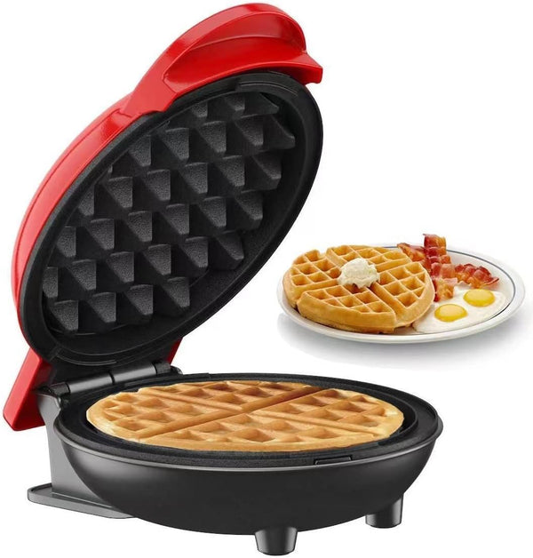 Mini Non-Stick Waffles Maker, Portable Electric Waffle Iron Machine