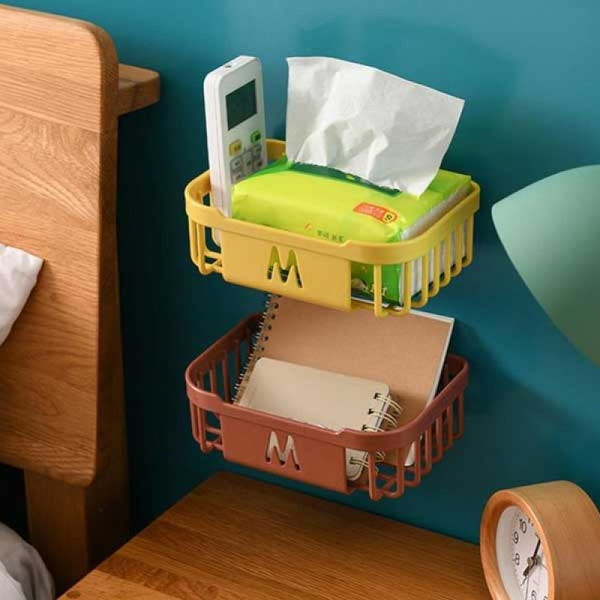 MultiFunctional Wall-Mounted Storage Box Toilet Roll Paper Holder