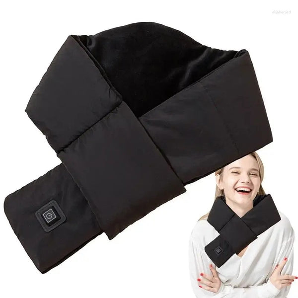 Neck Heating Pad Practical Cotton Breathable Electric Heating Scarf for Office Outdoor Picnic Parties