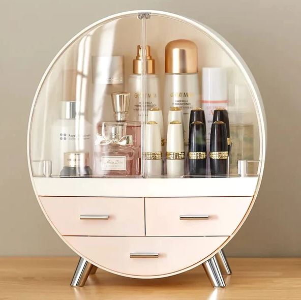 Oval Shaped Cosmetic Organizer