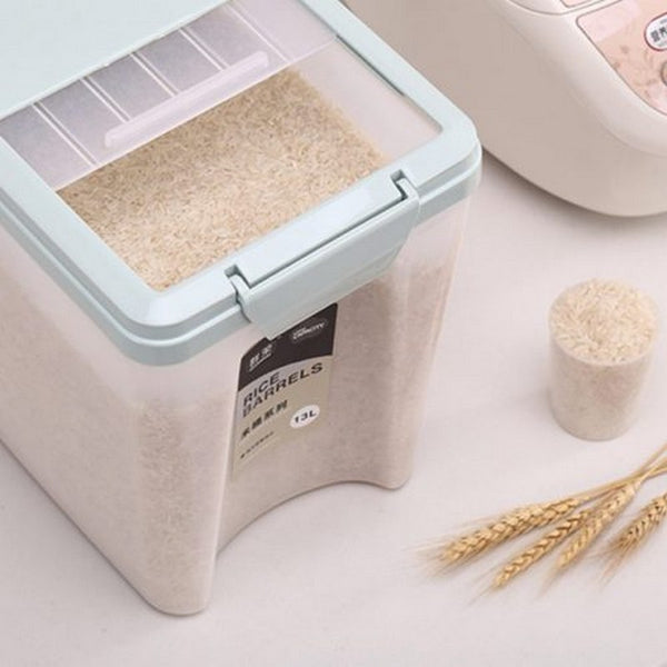 Rice Bucket Cereal Storage Box Bean Rice Plastic Container