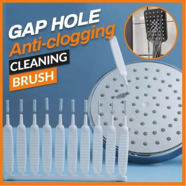 10 Pcs Shower Cleaning Brush Set Cleaning Anti-clogging Small Brush Pore Gap