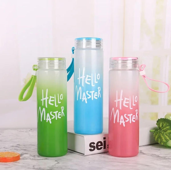 Hello Master Glass Water Bottle 450 ML