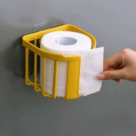 Wall Mounting Tissue Roll Holder Basket For Kitchen Bathroom Paper Towels