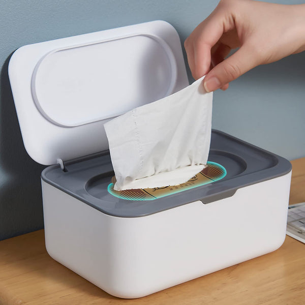 Wipes Dispenser Holder Tissue Storage Box Case With Lid, Wet Wipes Tissue Box