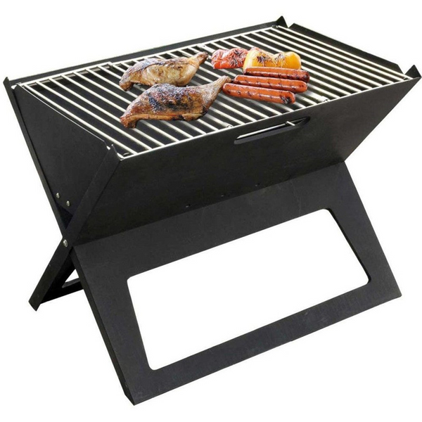 X TYPE FOLDABLE PORTABLE Barbecue Grill, BBQ / BAR B Q Portable Grill WITH COOKING PLATE