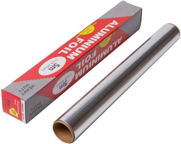 Disposable Roll Aluminium Foil -5M/ 10 M Household Food Grade Barbecue foils for Kitchen, Outdoor Barbecue, BBQ, Baking